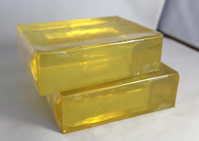 Желтый прозрачный синтетический резиновый прилипатель для лент индустрии 0